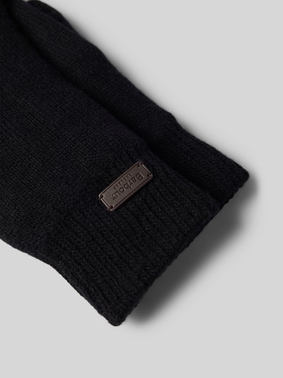 Barbour Gebreide handschoenen van wolmix, model 'CARLTON' Zwart - 2