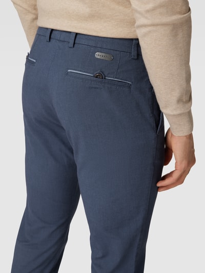 bugatti Broek met Franse steekzakken, model 'Palma' Donkerblauw - 3