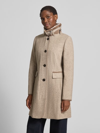 Gil Bret Mantel mit Stehkragen Beige Melange 4
