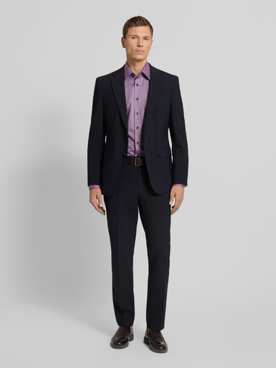 ETERNA Comfort Fit Business-Hemd aus Baumwolle mit Kentkragen Flieder 1