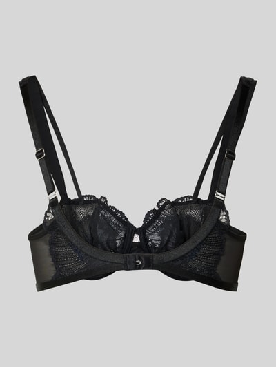 Triumph Balconettebeha met kant, model 'Palina Moonlight Kiss' Zwart - 3