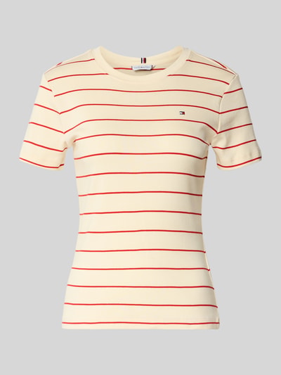 Tommy Hilfiger Slim Fit T-Shirt aus reiner Baumwolle  Weiss 2