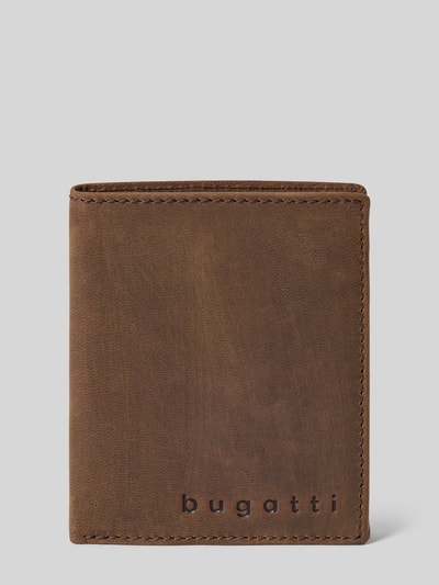 bugatti Portemonnee met labeldetail, model 'Luca' Middenbruin - 1