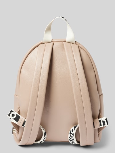 HUGO Rucksack mit Label-Print Modell 'Bel' Sand 4