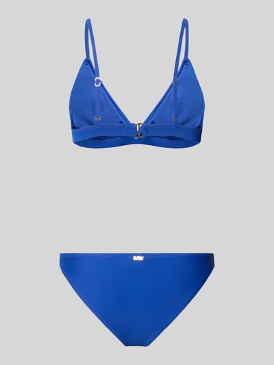 Produktfoto, Bikini-Set mit Rüschen Modell 'Beau' von Shiwi in kräftigem Blau, Material-Mix mit Stretch-Anteil, Körpernahe Passform