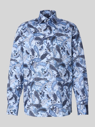 ETERNA Koszula biznesowa o kroju modern fit z listwą guzikową Błękitny 2