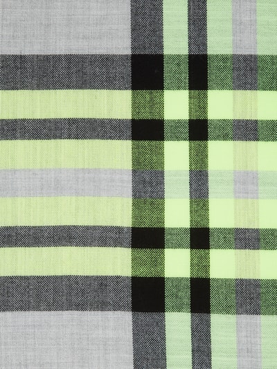 Fraas Schal mit Tartan-Karo  Hellgrau 3