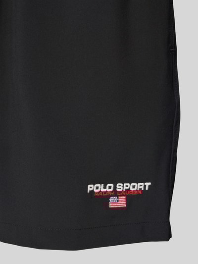 Polo Sport Relaxed Fit Badeshorts mit Label-Stitching Modell 'TRAVLER' Black 2