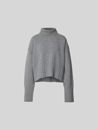 black palms Oversized Pullover aus reiner Wolle Mittelgrau 2