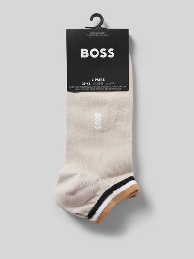 BOSS Sokken met labeldetail in een set van 2 paar Beige - 3