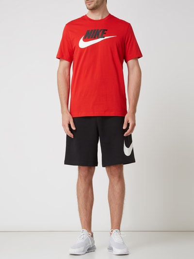 Nike T-Shirt mit Logo-Print Rot 1