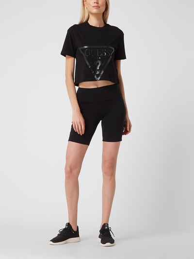 Guess Activewear Boxy Fit T-Shirt mit Logo Modell 'Adele' Black 1