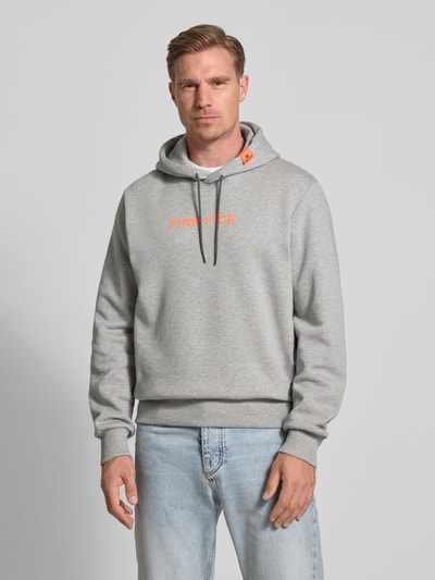 FIRE + ICE Hoodie met logo, model 'COVELL' Lichtgrijs - 4