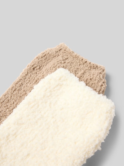 camano Kuschelsocken mit elastischem Bündchen 2er-Pack Sand 2