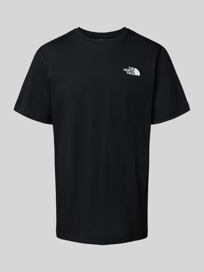 The North Face T-Shirt mit Label-Print Black 2