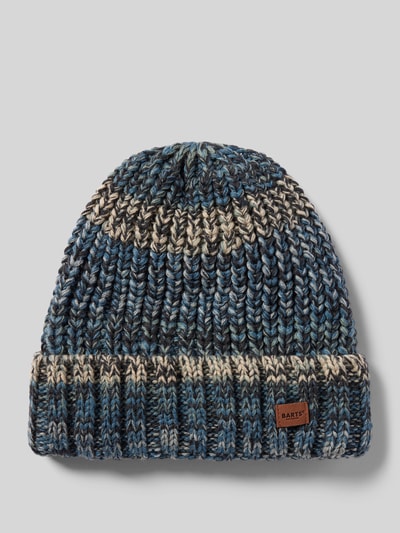 Barts Beanie met labeldetail, model 'AKOTAN' Donkerblauw - 1