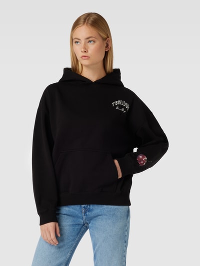 Pegador Hoodie mit Label-Print Modell 'Siesta' Black 4