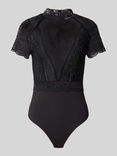 GUIDO MARIA KRETSCHMER WOMAN Slim Fit Body mit Spitzenbesatz Modell 'Rosalia' Black 2