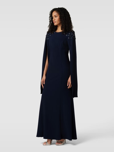 Adrianna Papell Abendkleid mit Ziersteinbesatz Marine 1