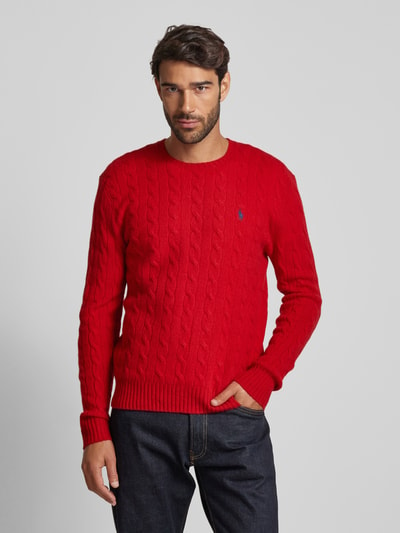 Polo Ralph Lauren Pullover mit Logo-Stitching Rot 4