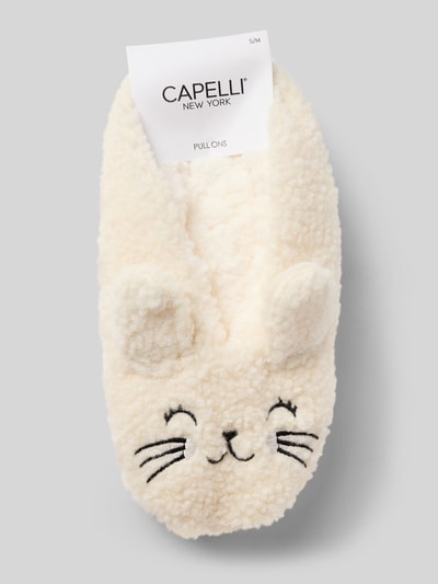 CAPELLI NEW YORK Hausschuhe aus Teddyfell Beige 3