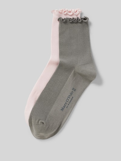 Marc O'Polo Socken mit Frill-Bund Rose 1