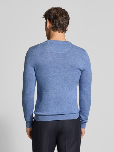 MCNEAL Gebreide pullover van wolmix met kasjmier Jeansblauw gemêleerd - 5