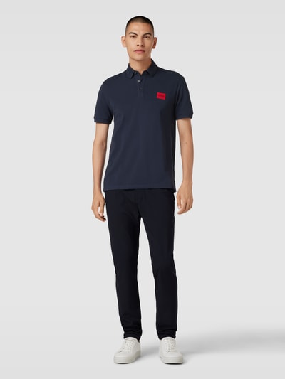 HUGO Poloshirt mit Label-Patch Modell 'Dereso' Marine 1