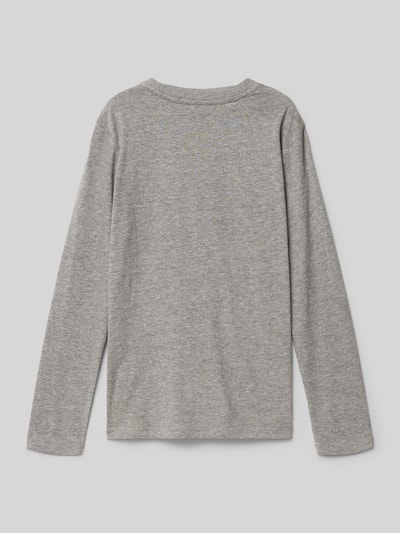 s.Oliver RED LABEL Regular fit shirt met lange mouwen van puur katoen Middengrijs gemêleerd - 3