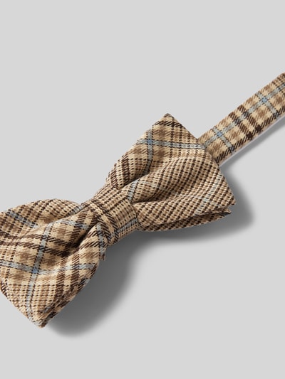 Prince Bowtie Strik en bretels in een set met glencheck-motief Beige - 2