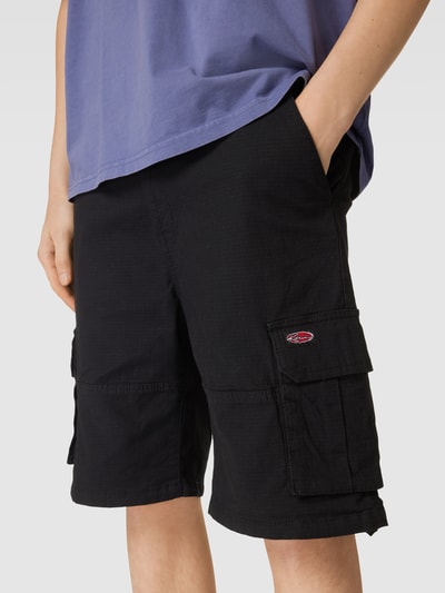 REVIEW Cargoshorts mit Label-Detail Schwarz 3