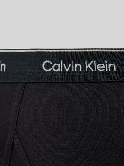 Calvin Klein Underwear Slipy z pasem z logo w zestawie 3 szt. Czarny 2