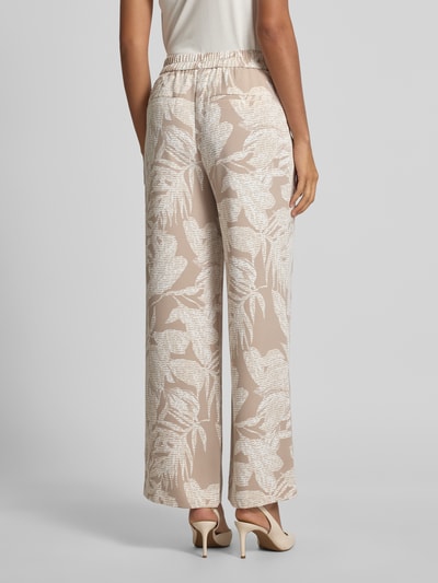 comma Straight leg stoffen broek met steekzakken Taupe - 5