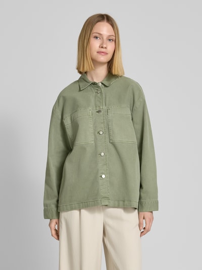 s.Oliver RED LABEL Relaxed Fit Jeansjacke mit Brusttaschen Khaki 4