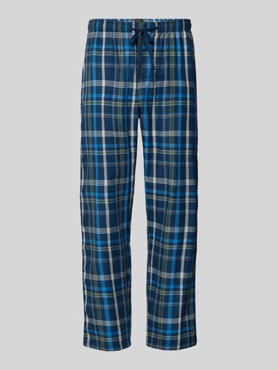 Schiesser Regular fit pyjamabroek met tunnelkoord Blauw - 1