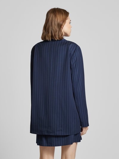 Tom Tailor Denim Longblazer aus Viskose-Mix mit Streifenmuster Marine 5