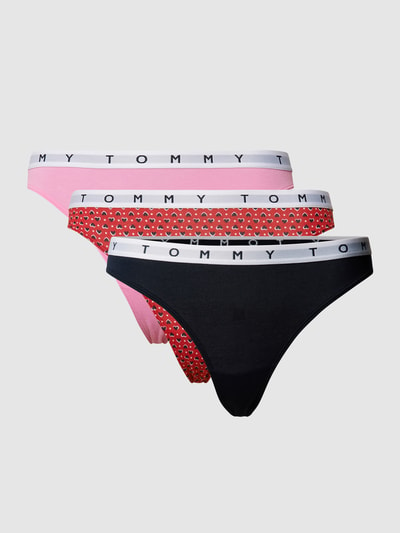 Tommy Jeans String aus Baumwoll-Elasthan-Mix Rot 2