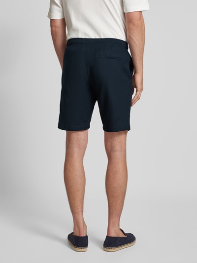MCNEAL Shorts aus Leinen-Baumwoll-Mix mit Gesäßtasche Dunkelblau 5