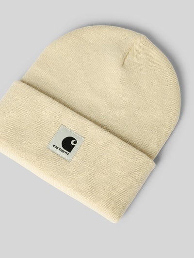 Carhartt Work In Progress Czapka beanie z detalem z logo model ‘Ashley’ Piaskowy 2