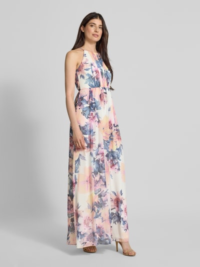 Jake*s Cocktail Abendkleid mit gelegten Falten Ecru 1