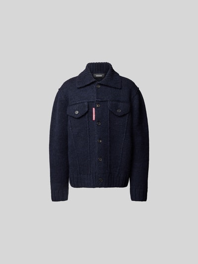 Dsquared2 Strickjacke mit Knopfleiste Dunkelblau 2