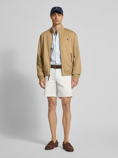 Polo Ralph Lauren Slim Fit Freizeithemd mit Button-Down-Kragen Hellgrau 1