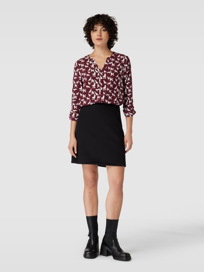 Montego Blouseshirt met all-over motief Bordeaux - 1