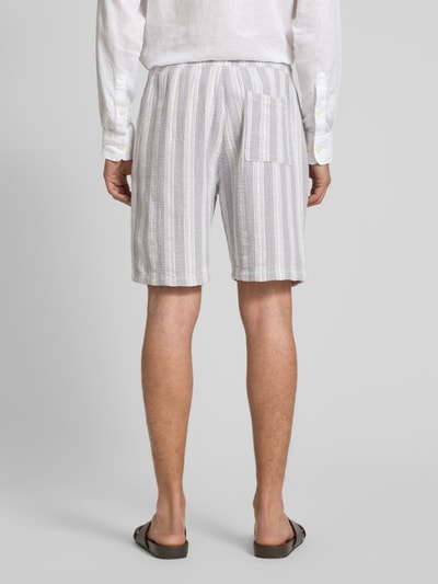 MCNEAL Korte regular fit broek met structuurmotief Middengrijs - 5