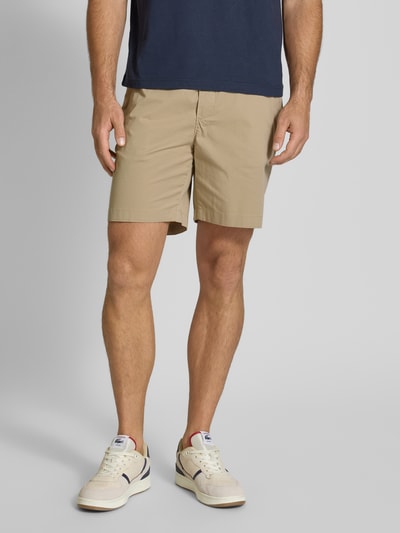 Tommy Hilfiger Regular Fit Shorts aus Baumwoll-Elasthan-Mix Kitt 4