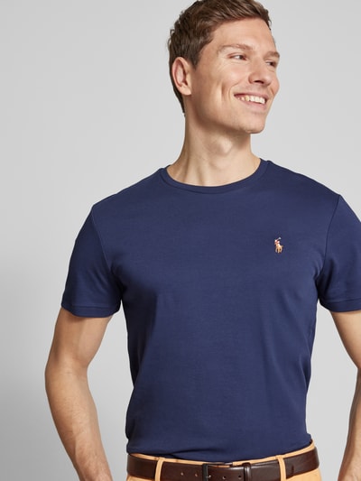 Polo Ralph Lauren T-Shirt mit Label-Stitching Marine 3