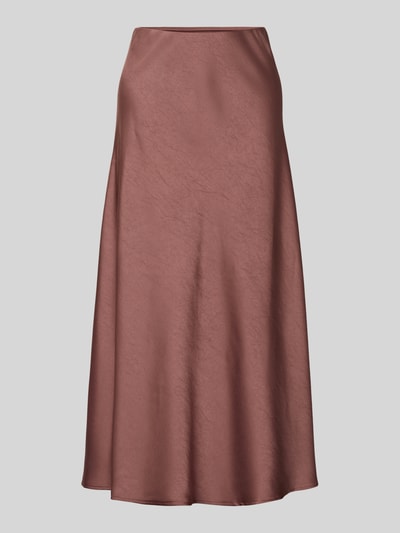 Neo Noir Midirok van satijn met elastische band, model 'Bovary' Oudroze - 2