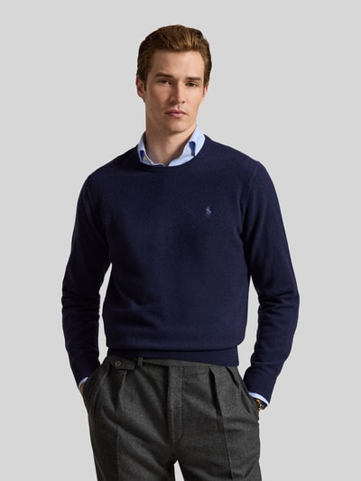 Polo Ralph Lauren Regular Fit Pullover aus reiner Wolle Marine 4