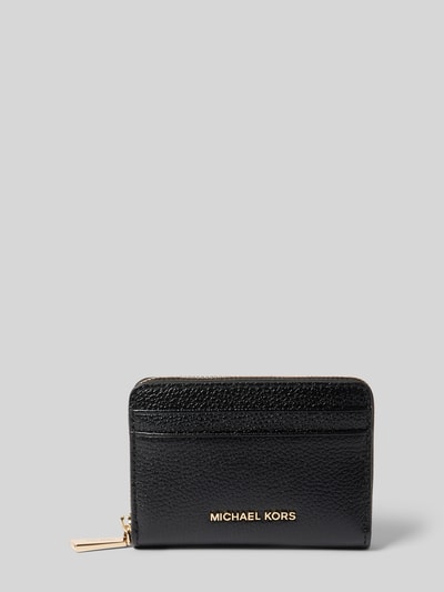 MICHAEL Michael Kors Portemonnaie mit Label-Applikation Modell 'JET SET' Black 1