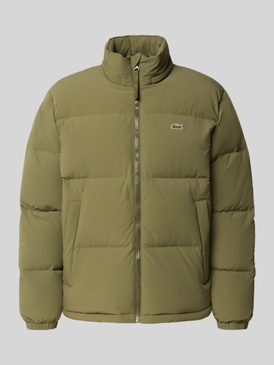 Lacoste Regular fit donsjack met opstaande kraag en geïntegreerde capuchon Olijfgroen - 2